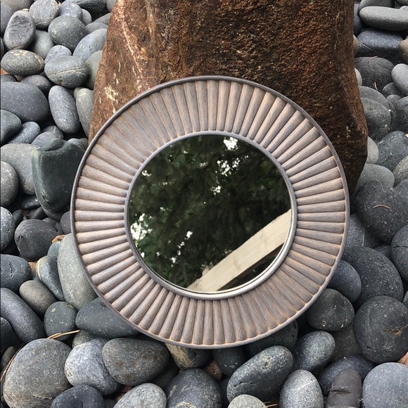 Other - Round Decorative Gray Mirror